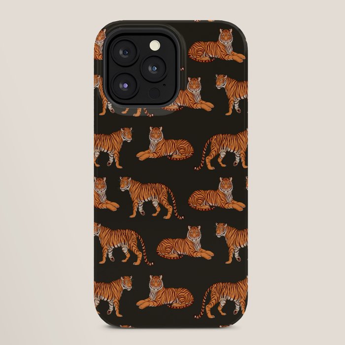 Tigers - Charcoal Black iPhone Case Gallery Image 28