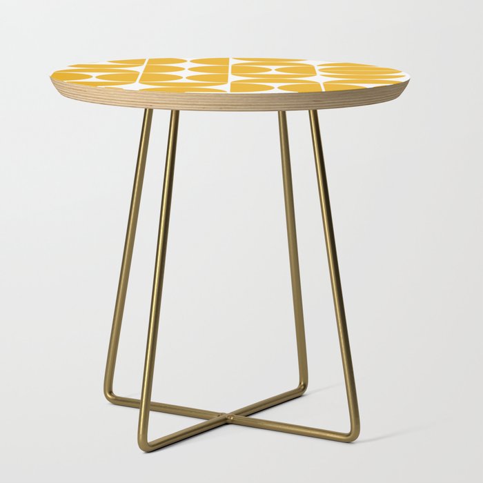 Mid Century Modern Geometric 04 Yellow Side Table Gallery Image 1