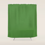 Kelly Green Solid Color Shower Curtain Gallery Image 1