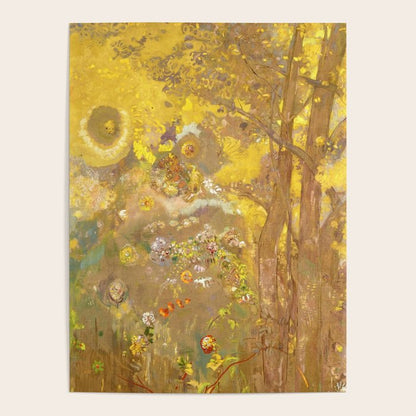 Odilon Redon "Trees on a yellow Background" Poster Gallery Image 4