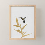 Hummingbird & Flower II Mini Art Print Gallery Image 1