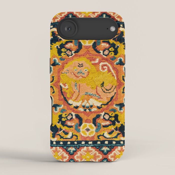 Shigatse Khagangma Antique Tibetan Seat Mat Print iPhone Case Gallery Image 2