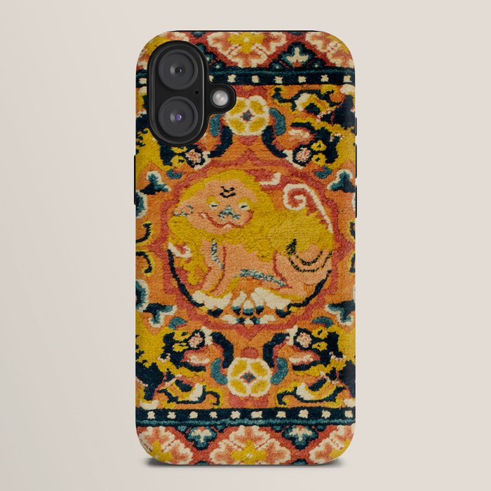 Shigatse Khagangma Antique Tibetan Seat Mat Print iPhone Case Gallery Image 10