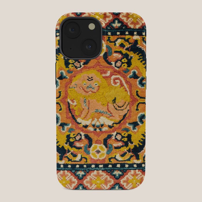 Shigatse Khagangma Antique Tibetan Seat Mat Print iPhone Case Gallery Image 34
