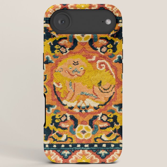 Shigatse Khagangma Antique Tibetan Seat Mat Print iPhone Case Gallery Image 6