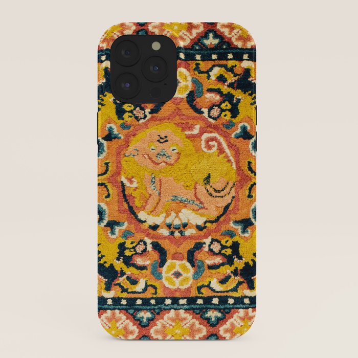 Shigatse Khagangma Antique Tibetan Seat Mat Print iPhone Case Gallery Image 40