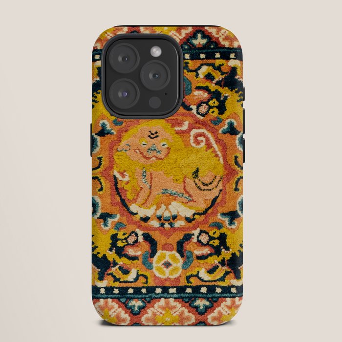 Shigatse Khagangma Antique Tibetan Seat Mat Print iPhone Case Gallery Image 11