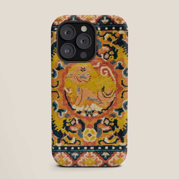 Shigatse Khagangma Antique Tibetan Seat Mat Print iPhone Case Gallery Image 19