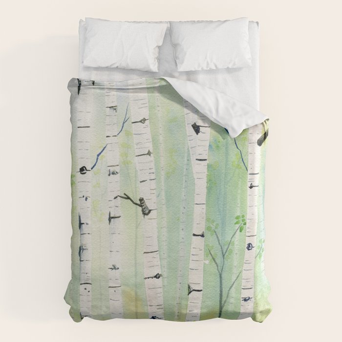 Birch Trees 2 Duvet Cover Gallery Image 6
