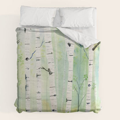 Birch Trees 2 Duvet Cover Gallery Image 2