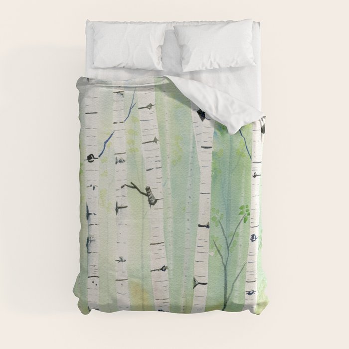Birch Trees 2 Duvet Cover Gallery Image 3