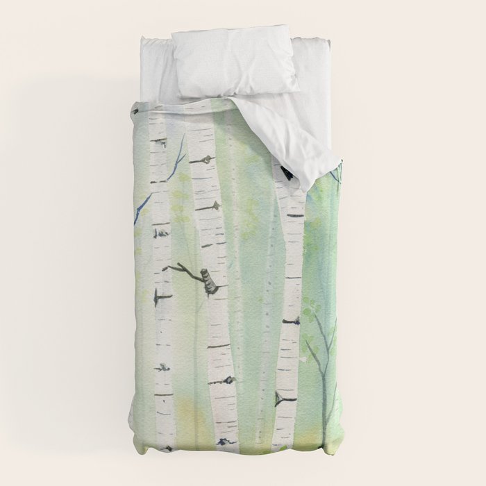 Birch Trees 2 Duvet Cover Gallery Image 5