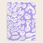 Pastel Purple Dripping Smiley Poster Gallery Image 1