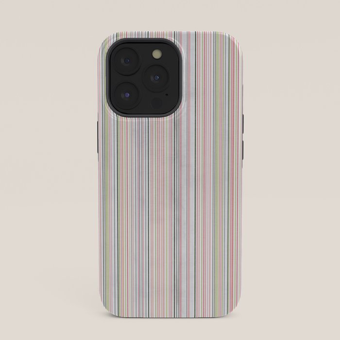 Vintage Pastel Striped Pattern Soft Aesthetic iPhone Case Gallery Image 35