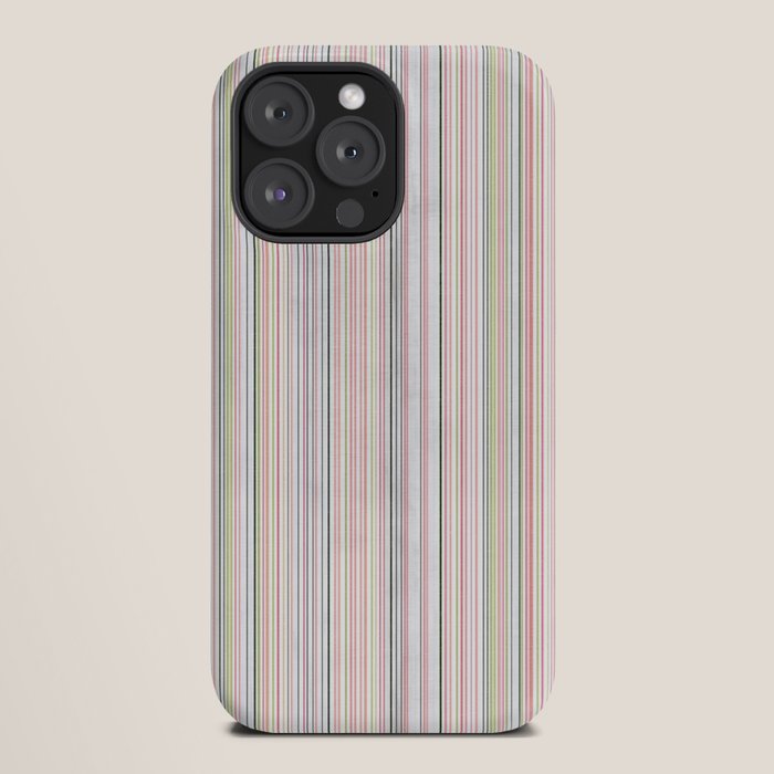Vintage Pastel Striped Pattern Soft Aesthetic iPhone Case Gallery Image 20