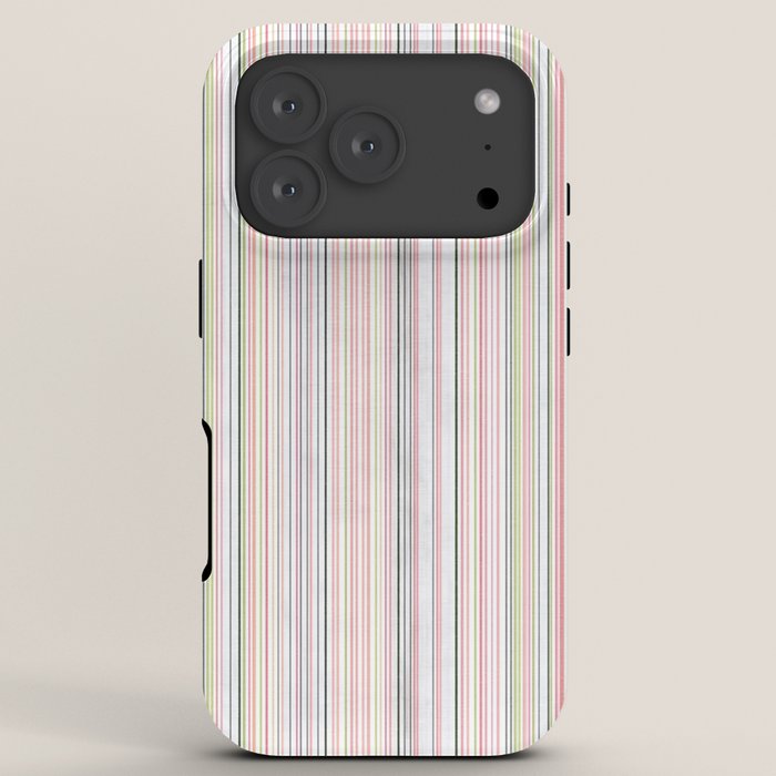 Vintage Pastel Striped Pattern Soft Aesthetic iPhone Case Gallery Image 7