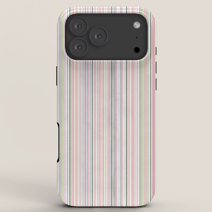 Vintage Pastel Striped Pattern Soft Aesthetic iPhone Case Gallery Image 8