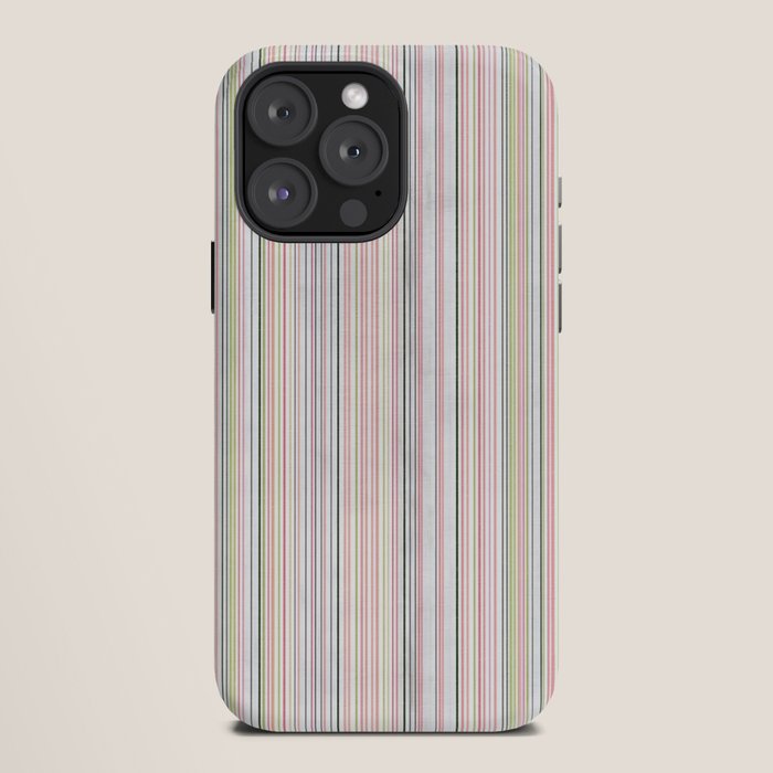 Vintage Pastel Striped Pattern Soft Aesthetic iPhone Case Gallery Image 12