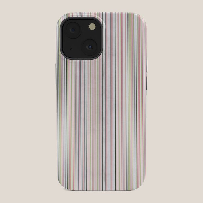 Vintage Pastel Striped Pattern Soft Aesthetic iPhone Case Gallery Image 34