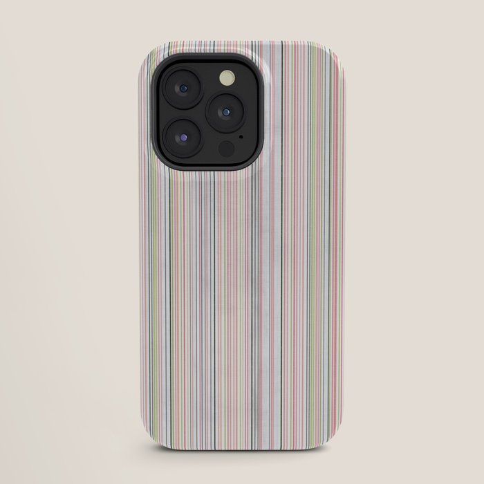 Vintage Pastel Striped Pattern Soft Aesthetic iPhone Case Gallery Image 27