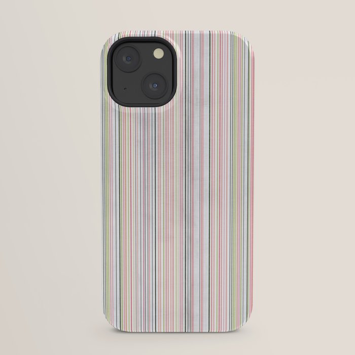 Vintage Pastel Striped Pattern Soft Aesthetic iPhone Case Gallery Image 21