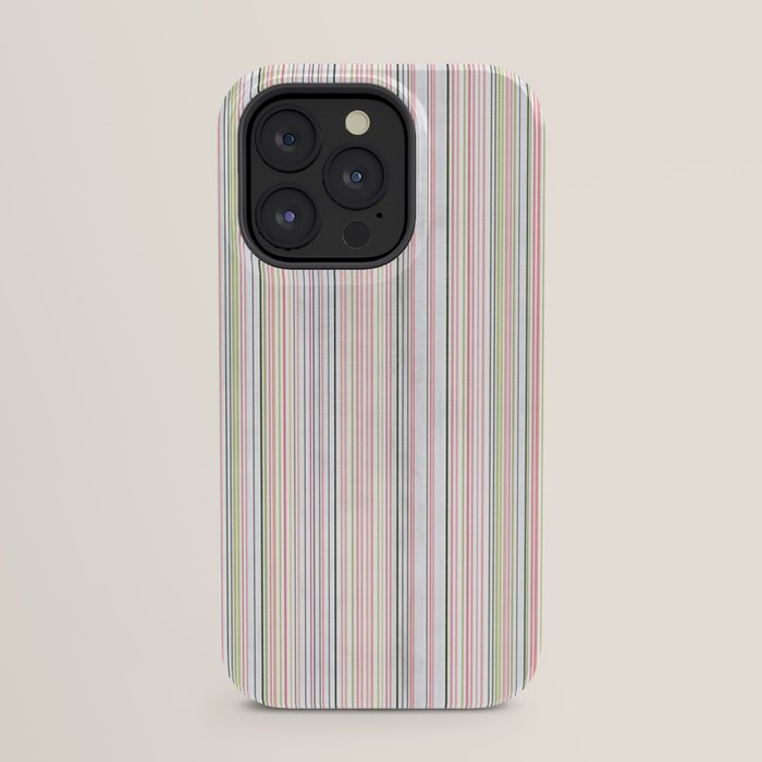 Vintage Pastel Striped Pattern Soft Aesthetic iPhone Case Gallery Image 31