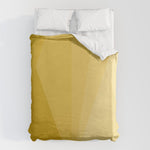 Geometric Triangles VIII Golden Yellow Duvet Cover Gallery Image 1