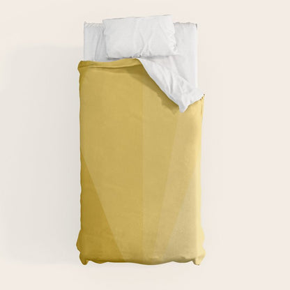 Geometric Triangles VIII Golden Yellow Duvet Cover Gallery Image 4