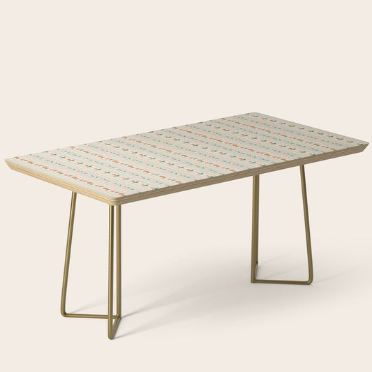 Vintage colorful flower stripe art pattern Coffee Table Gallery Image 2