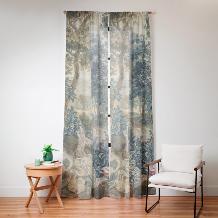 Antique 18th Century Flemish Verdure Tapestry Window Curtain Gallery Image 16