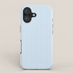 Chambray Blue Seersucker Stripe iPhone Case Gallery Image 1