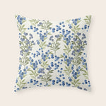 âWild Blueberryâ - Botanical Pattern Throw Pillow Gallery Image 1