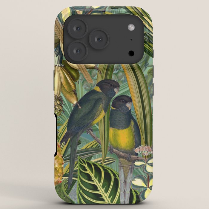 Vintage & Shabby Chic - Green Tropical Bird Flower Garden iPhone Case Gallery Image 7
