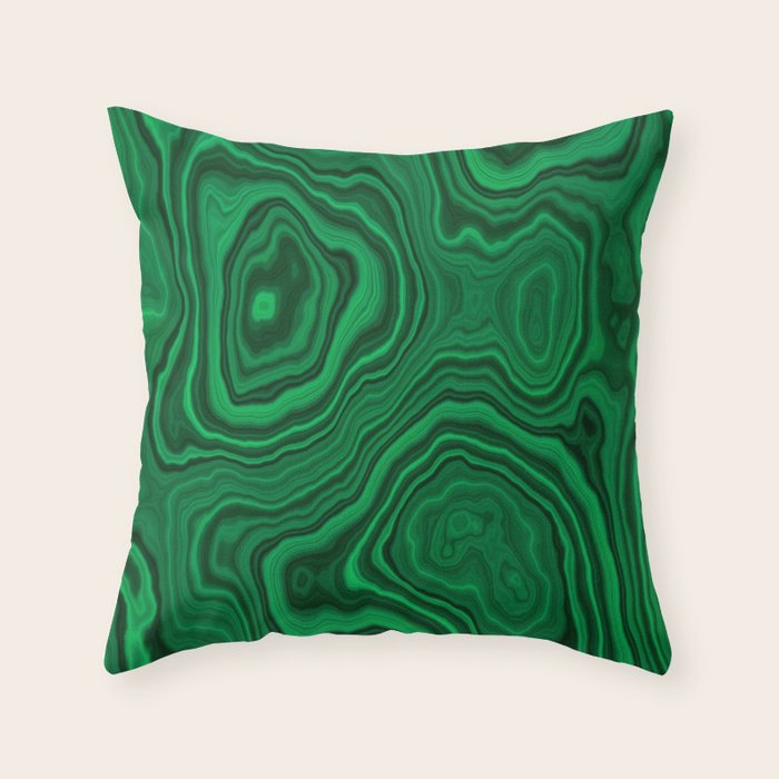 Malachite Throw Pillow Gallery Image 3