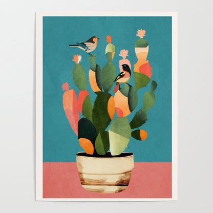 Cactus and Birds 2 Poster Gallery Image 4