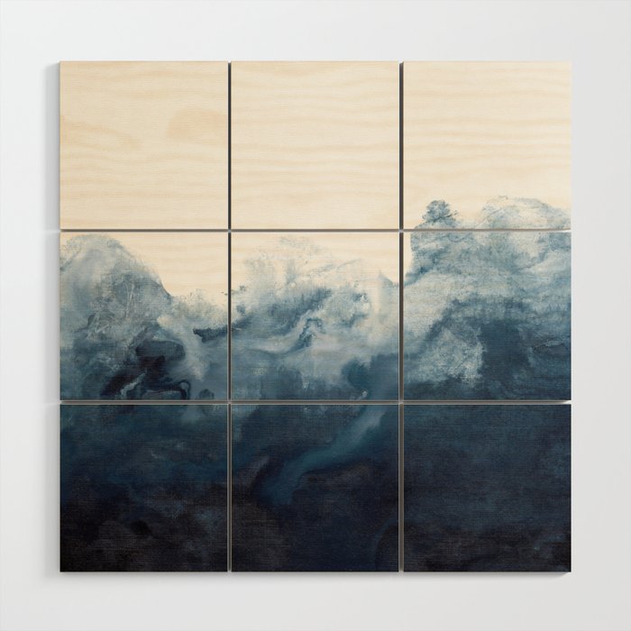 Indigo Depths No. 2 Wood Wall Art Gallery Image 3