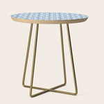 Moroccan patchwork tile - blue Side Table Gallery Image 1