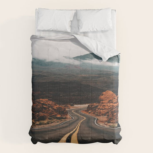 Road to Valley of Fire Comforter Gallery Image 1