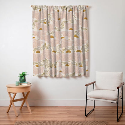 calming essentialsNatural flow meadow blush Window Curtain Gallery Image 3