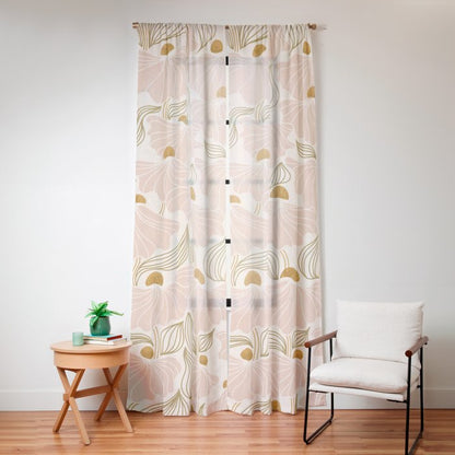 calming essentialsNatural flow meadow blush Window Curtain Gallery Image 12