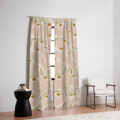 calming essentialsNatural flow meadow blush Window Curtain Gallery Image 6
