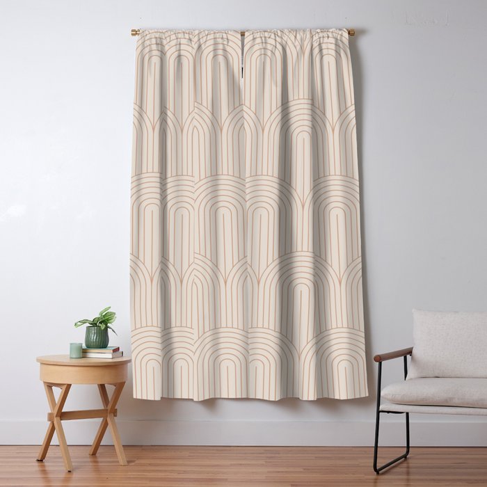 Art Deco Arch Pattern XIV Window Curtain Gallery Image 5