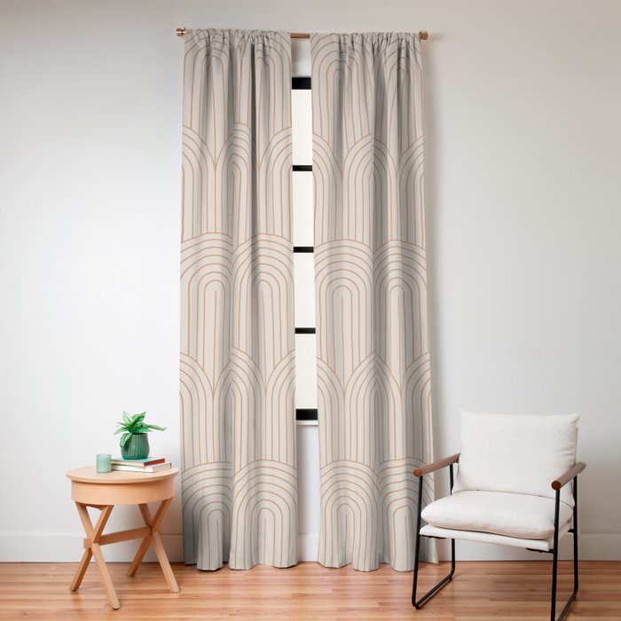 Art Deco Arch Pattern XIV Window Curtain Gallery Image 8