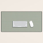 green gingham Desk Mat Gallery Image 1