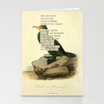 Bird Divinations: Double-Crested Cormorant (about: almanacofbirds.org) Stationery Card Gallery Image 1