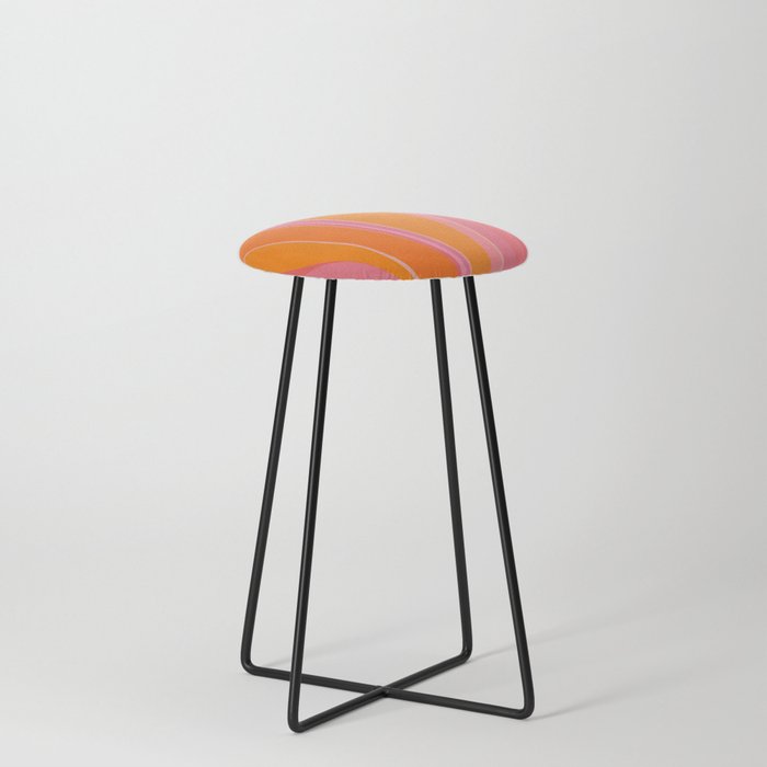 Sunshine Stripe Floral Stool Gallery Image 3