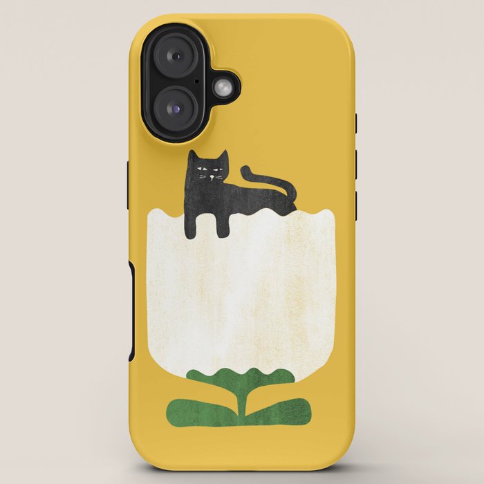 Still life with cat and flower iPhone Case Gallery Image 5