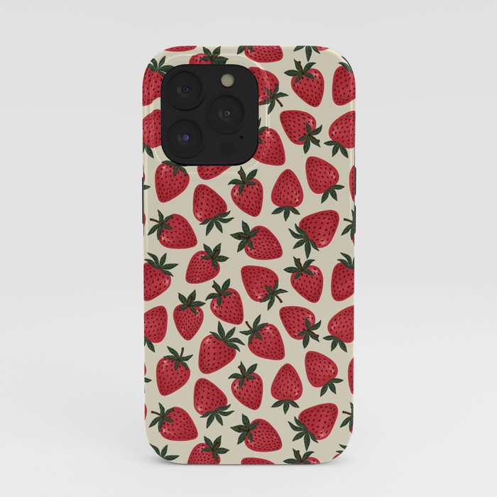 Hand Drawn Vintage Strawberry Pattern iPhone Case Gallery Image 39