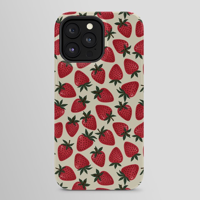 Hand Drawn Vintage Strawberry Pattern iPhone Case Gallery Image 24