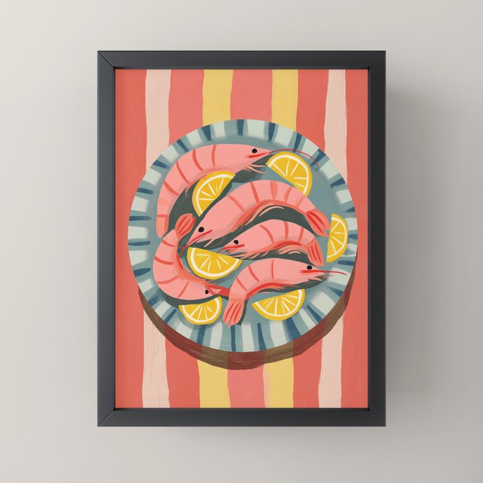 Shrimp Picnic Mini Art Print Gallery Image 3